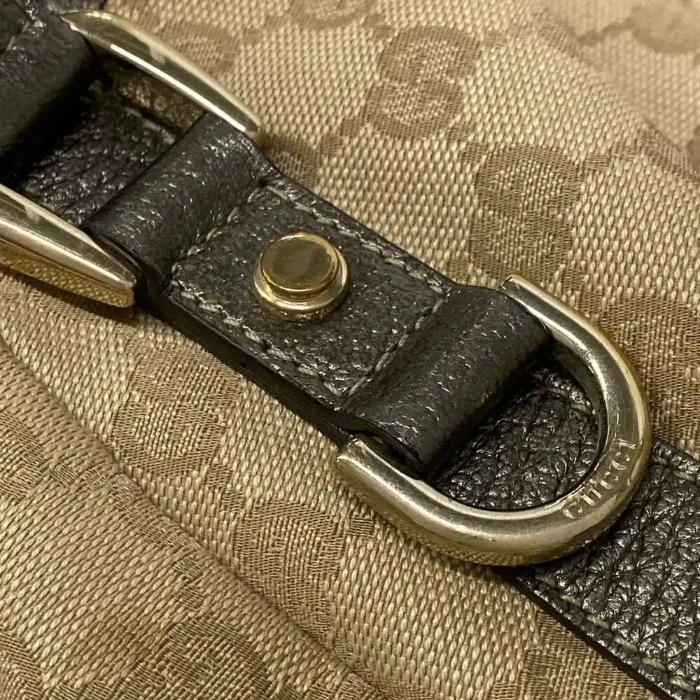 Gucci GG Pattern, Abbey Tote Bag 130736 Beige Gold Jacquard Leather